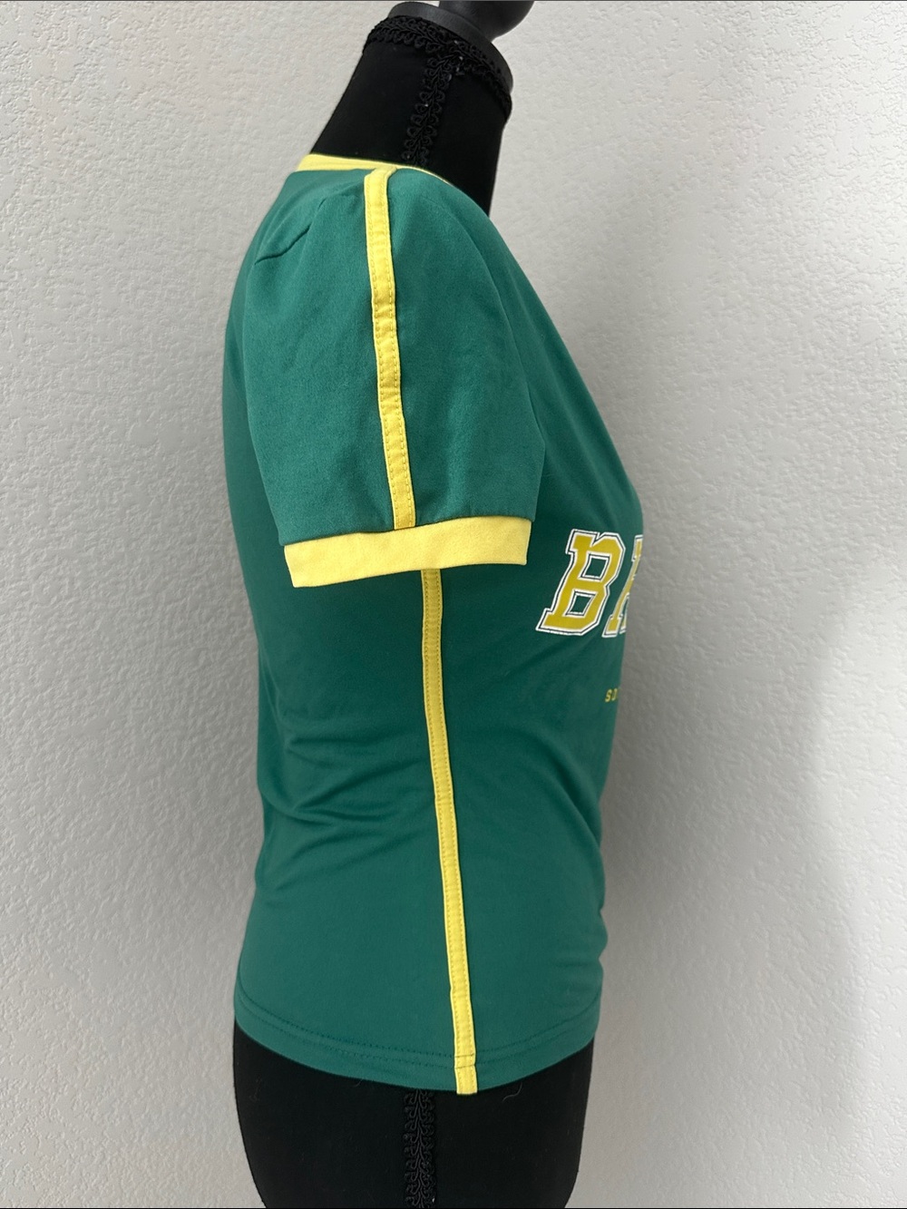 Pindorama Green V-Neck Brasil Graphic Short Sleeve Tee - Picture 2 of 5